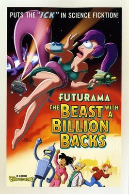 Futurama: The Beast with a Billion Backs movie poster (2008) tote bag