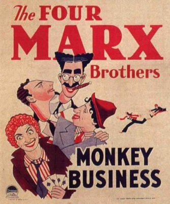 Monkey Business movie poster (1931) wooden framed poster