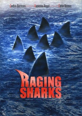 Raging Sharks movie poster (2005) Mouse Pad MOV_89f76f78