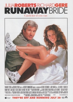 Runaway Bride movie poster (1999) wood print