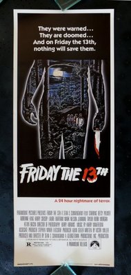Friday the 13th movie poster (1980) metal framed poster