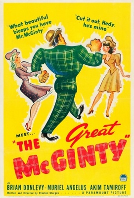 The Great McGinty movie poster (1940) wood print