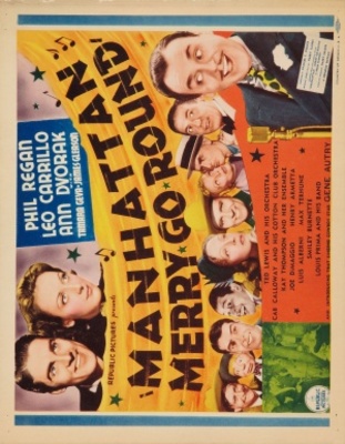 Manhattan Merry-Go-Round movie poster (1937) metal framed poster