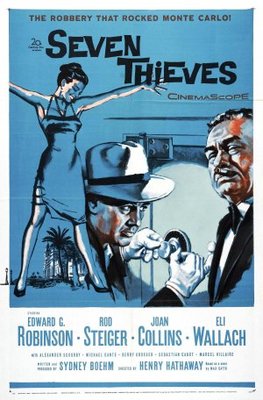 Seven Thieves movie poster (1960) pillow