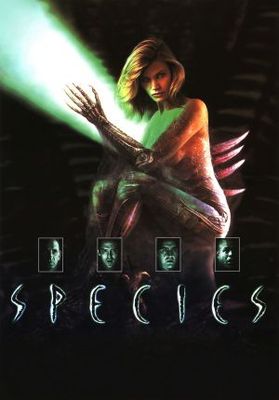 Species movie poster (1995) wood print