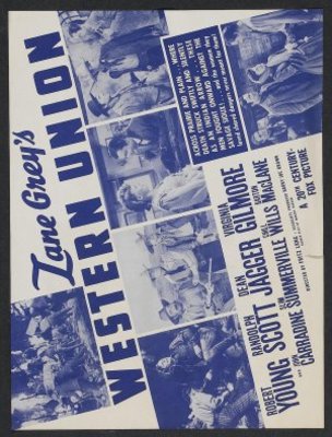 Western Union movie poster (1941) wooden framed poster