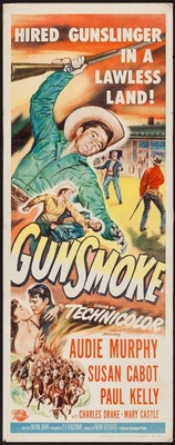 Gunsmoke movie poster (1953) wooden framed poster