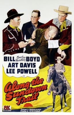 Along the Sundown Trail movie poster (1942) wooden framed poster