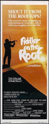 Fiddler on the Roof movie poster (1971) canvas poster