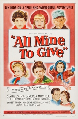 All Mine to Give movie poster (1957) canvas poster