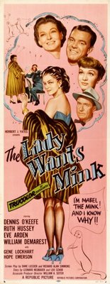 The Lady Wants Mink movie poster (1953) pillow