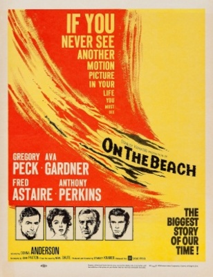 On the Beach movie poster (1959) poster with hanger