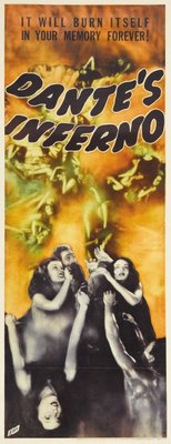 Dante's Inferno movie poster (1935) metal framed poster