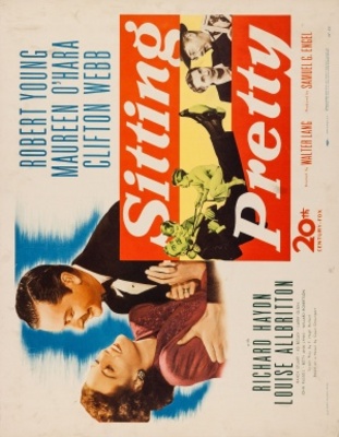 Sitting Pretty movie poster (1948) canvas poster