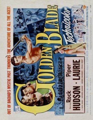 The Golden Blade movie poster (1953) metal framed poster