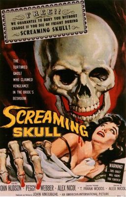 The Screaming Skull movie poster (1958) metal framed poster