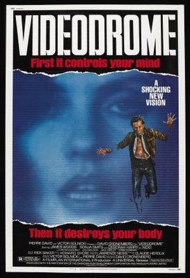 Videodrome movie poster (1983) wood print