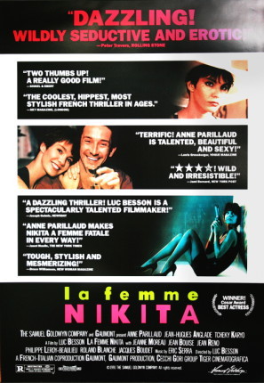 Nikita movie poster (1990) canvas poster