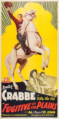 Fugitive of the Plains movie poster (1943) metal framed poster