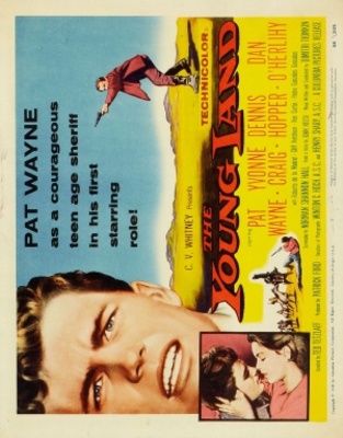 The Young Land movie poster (1959) wooden framed poster