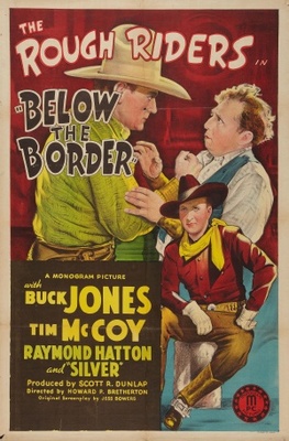 Below the Border movie poster (1942) canvas poster