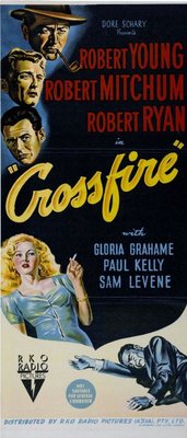Crossfire movie poster (1947) metal framed poster