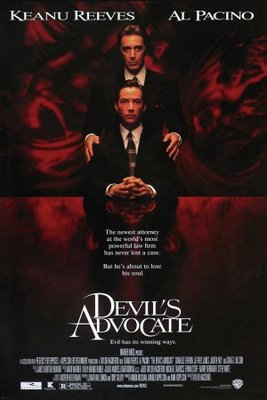 The Devil's Advocate movie poster (1997) wood print