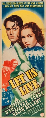 Let Us Live movie poster (1939) poster with hanger