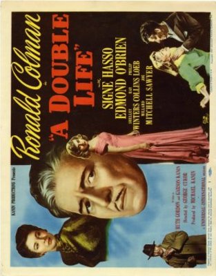 A Double Life movie poster (1947) wooden framed poster