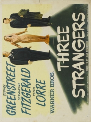 Three Strangers movie poster (1946) metal framed poster