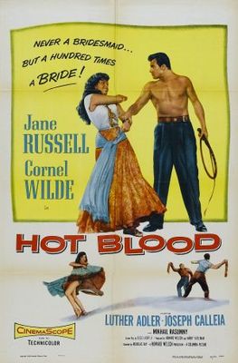 Hot Blood movie poster (1956) poster with hanger