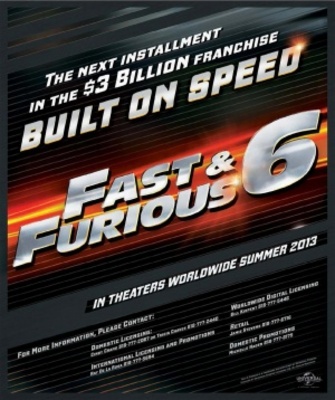 The Fast and the Furious 6 movie poster (2013) wood print