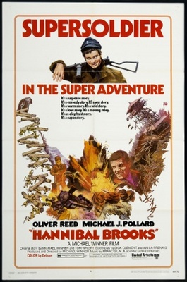 Hannibal Brooks movie poster (1969) metal framed poster