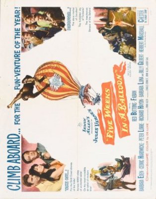 Five Weeks in a Balloon movie poster (1962) pillow