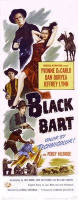Black Bart movie poster (1948) metal framed poster