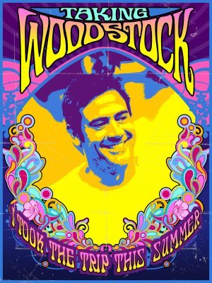 Taking Woodstock movie poster (2009) pillow