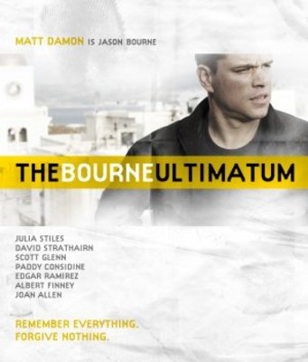 The Bourne Ultimatum movie poster (2007) wooden framed poster