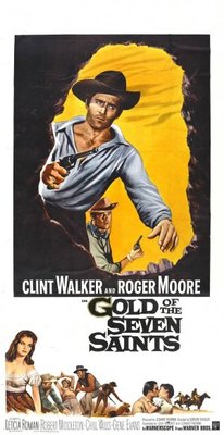 Gold of the Seven Saints movie poster (1961) metal framed poster