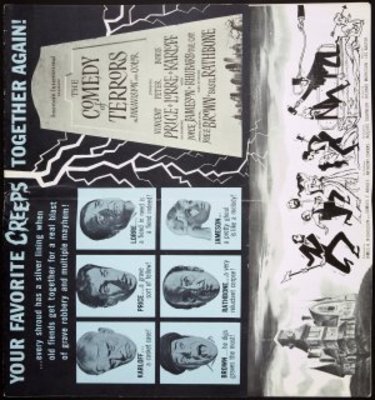 The Comedy of Terrors movie poster (1964) canvas poster