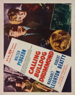 Calling Bulldog Drummond movie poster (1951) metal framed poster