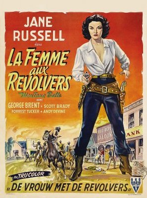 Montana Belle movie poster (1952) wooden framed poster