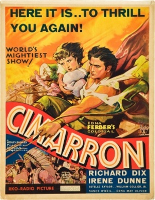 Cimarron movie poster (1931) wooden framed poster
