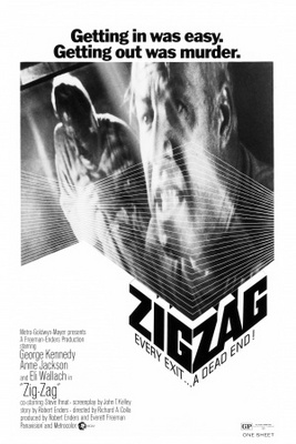 Zigzag movie poster (1970) pillow
