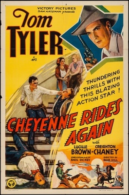 Cheyenne Rides Again movie poster (1937) poster with hanger