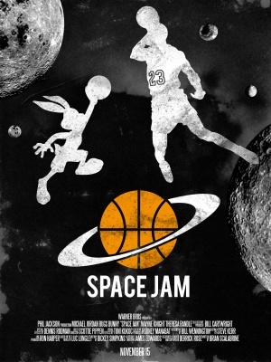Space Jam movie poster (1996) Stickers MOV_8de765a7