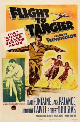 Flight to Tangier movie poster (1953) poster with hanger