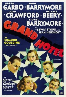 Grand Hotel movie poster (1932) canvas poster