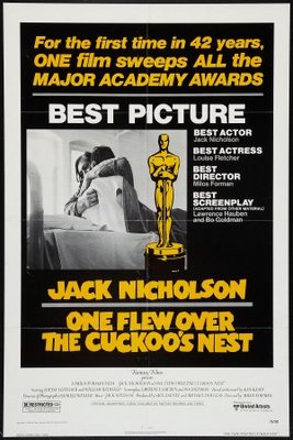 One Flew Over the Cuckoo's Nest movie poster (1975) metal framed poster