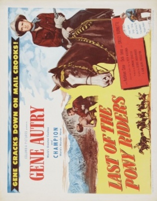 Last of the Pony Riders movie poster (1953) puzzle MOV_8e8f55e2