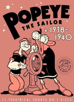 Popeye the Sailor movie poster (1933) metal framed poster